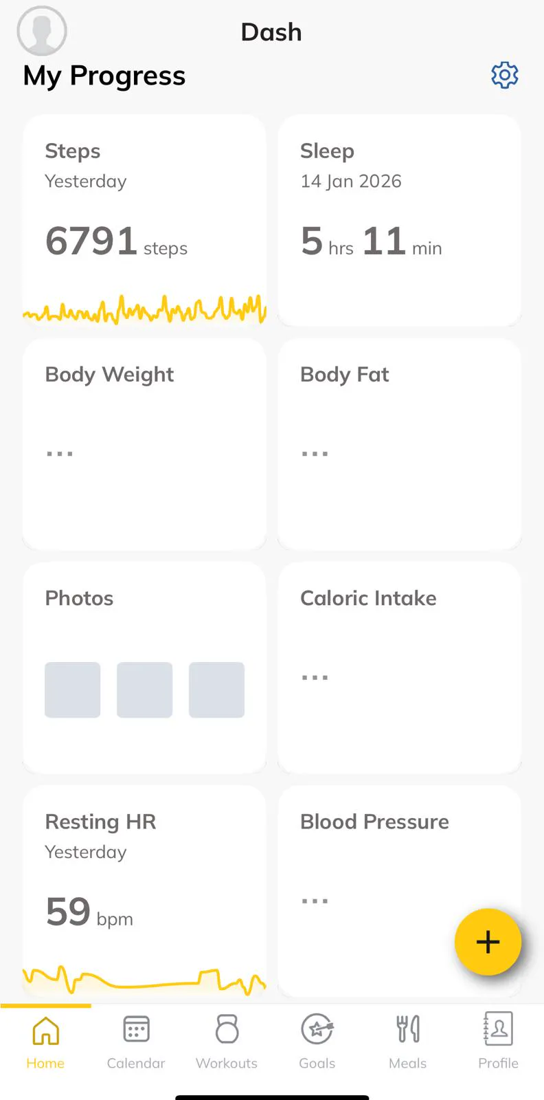 Îți urmărești progresul zilnic